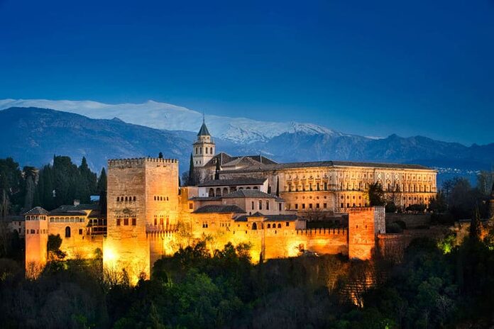 Alhambra à Grenade en Espagne