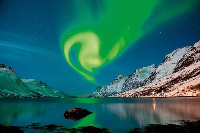 Aurore boréale en Islande