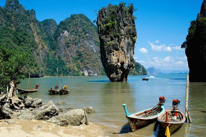 Baie de Phang Nga en Thaïlande