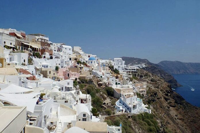 Santorin en Grèce