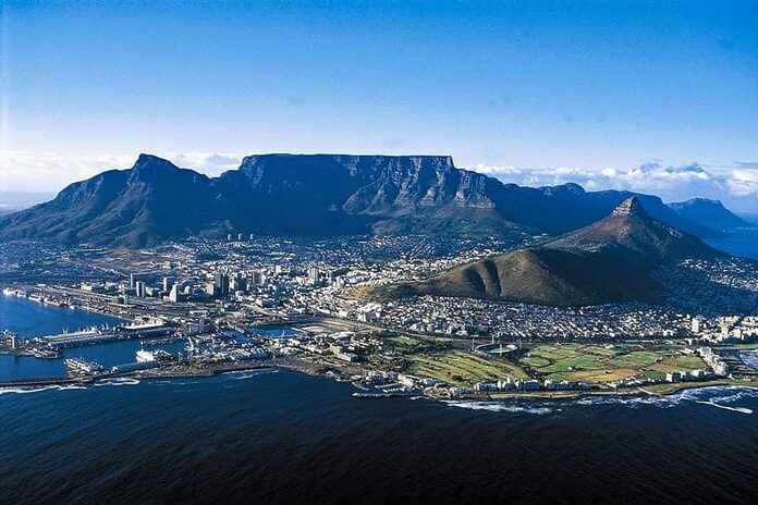 Table Mountain au Cap en Afrique du Sud