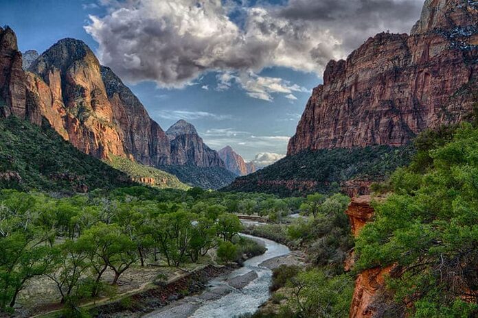 Parc national de Zion en Utah aux Etats-Unis